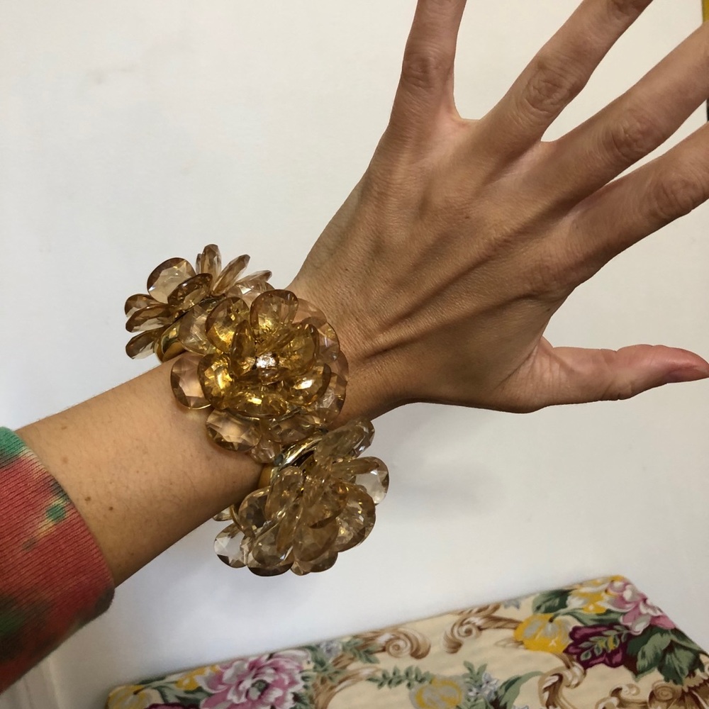 Chunky Floral Statement Bracelet